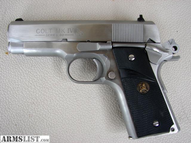 Colt+Officer+45 ... - For Sale: Colt Officers ACP Series 80 Stainless Steel .45 ACP