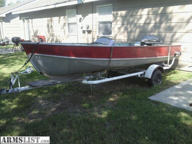 ARMSLIST - For Sale/Trade: 16ft v bottom aluminum boat with trailer