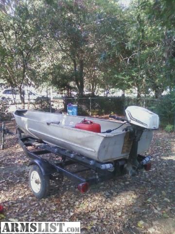 ... - For Trade: 12' Jon Boat Trailer and 7.5 Ted Williams boat engine