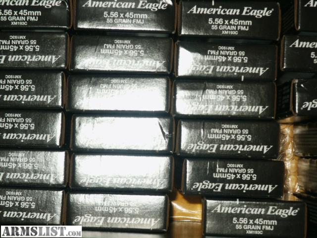 Made in USA 55g Brass case FMJ Made by Federal Cartridge 7.50 a box I ...