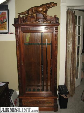 Oak Gun Cabinet: Wooden Gun Cabinet, Gun Cabinet For Sale