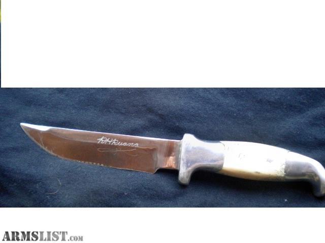 ARMSLIST - For Sale: Ruana Model 12B Hand Made Knife ...