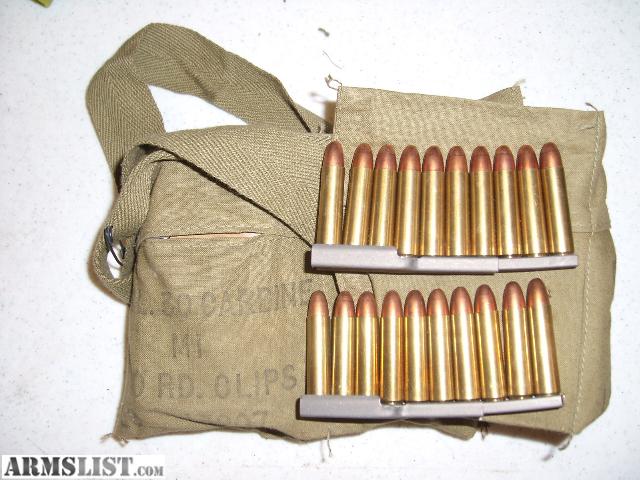 Armslist For Sale M1 Carbine 30 Caliber Ammo On Strippers And Bandolier 130 Rds 9889