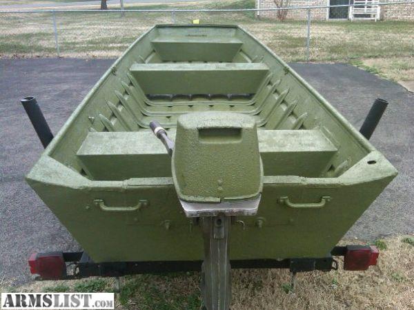 ARMSLIST - For Sale/Trade: 14ft Aluminum Jon Boat w/15hp outboard