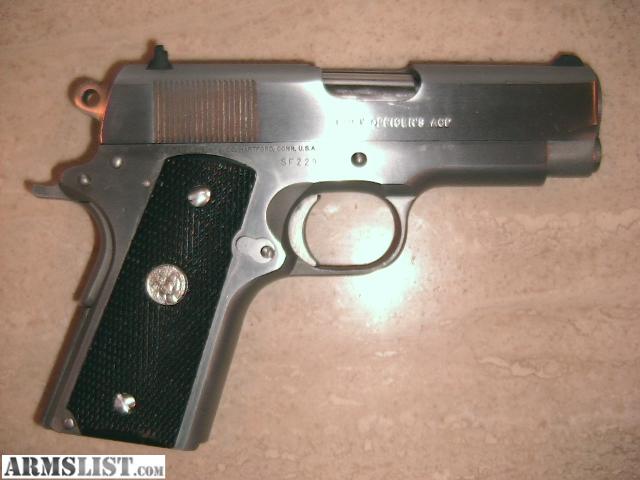 Colt+Officer+45 ARMSLIST For Sale: COLT OFFICER'S MODEL .45 ACP SERIES 80 VERY CLEAN ...