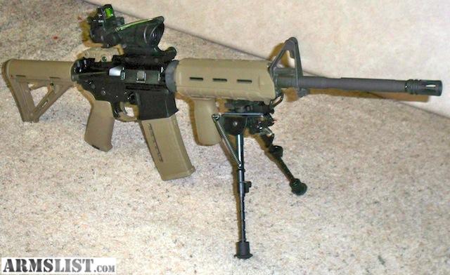 ARMSLIST - For Sale: Colt LE 6920 MP, with Trijicon Acog TA 31-F-G RMR