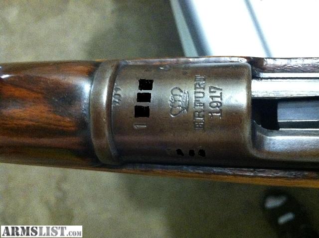 Erfurt+1917+Rifle Erfurt 1917 Kar 98 Mauser. It has been partially sported, but would ...