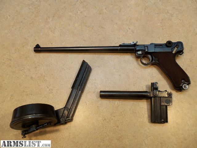 Armslist For Sale Very Rare Dwm 1920 12 Long Barrel Commercial German Luger Also Rare In 7 1029