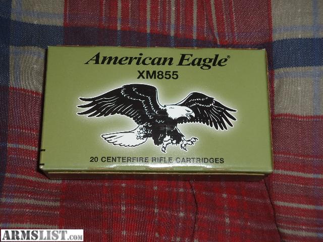ARMSLIST - For Sale: american eagle XM855 green tip 5.56x45