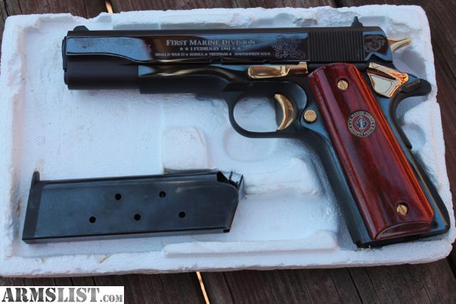 Armslist For Sale Colt 1911 Usmc Marine Commemorative Series 70 45 0534