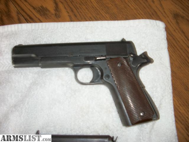 ... For Sale/Trade: WW1 1911 Colt G.I. built in 1918 Serial number 249xxx