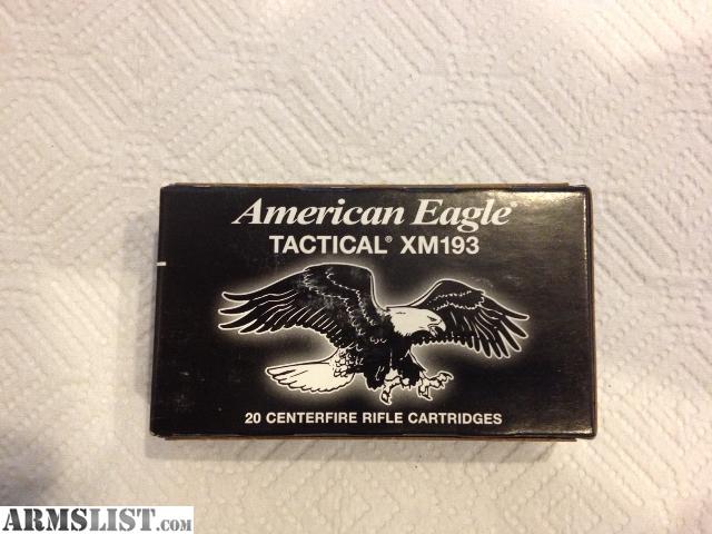 For SaleTrade: 223 Ammo American Eagle Tactical XM193