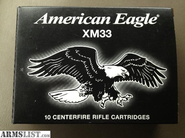 ... For Sale: 50 cal. BMG American eagle XM33 660 grain FMJ 50 per box