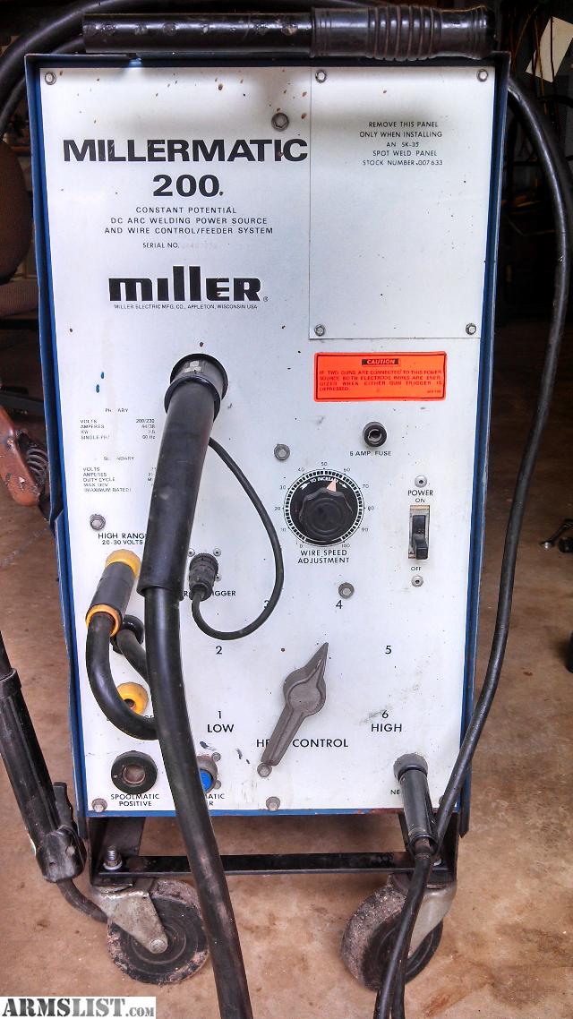 ARMSLIST - For Sale/Trade: Millermatic 200