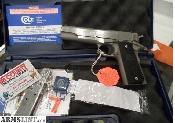 Armslist For Sale Colt 1911 Stainless 45acp Government 01091 1896