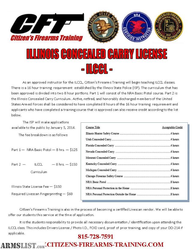 Armslist For Sale Illinois Concealed Carry Classes