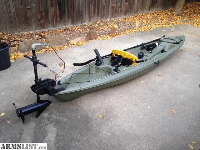 ARMSLIST - For Sale: 12' Kayak with Trolling Motor (Great fishing rig)