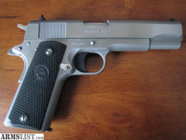 Armslist For Sale Colt Series 80 Government Model 1911 45 Acp Stainless 3837