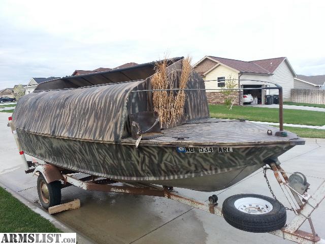 ARMSLIST - For Sale: Again Reduced Duck hunting boat blind obo