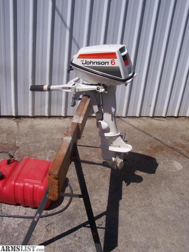 ARMSLIST - For Sale/Trade: Clean 6 HP JOHNSON OUTBOARD MOTOR (w/tank