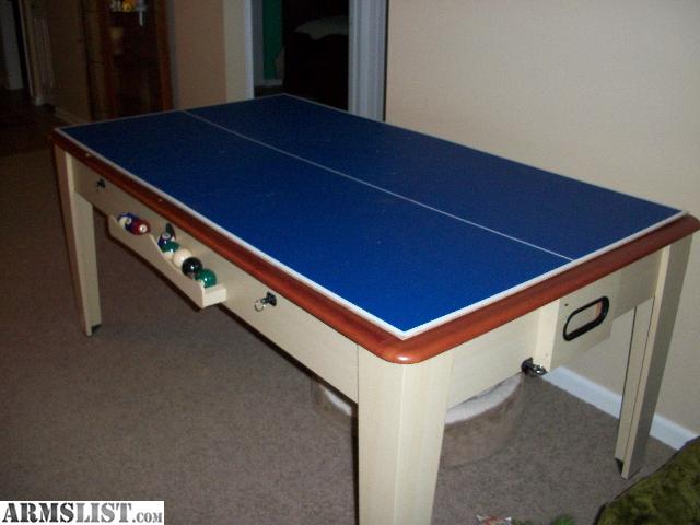 ARMSLIST  For Sale: Pool table, ping pong, air hockey table