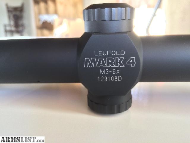 Armslist For Sale Leupold Mark 4 M3 6x Duplex Reticle Ffp 3cams New In Box 30mm Tube 5492