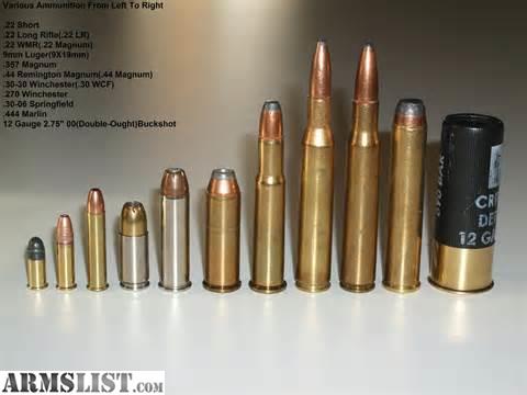 ammo ammunition 357 44 22 9mm mag bullet sig small types comparison ga caliber various want file winchester rifle guns