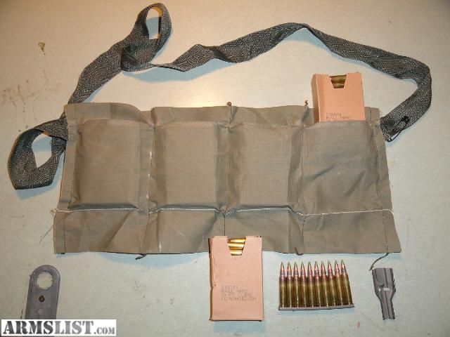 ARMSLIST - For Sale: 556mm 223 ammo m855 62grn 120 rounds 5.56 in bandoleer